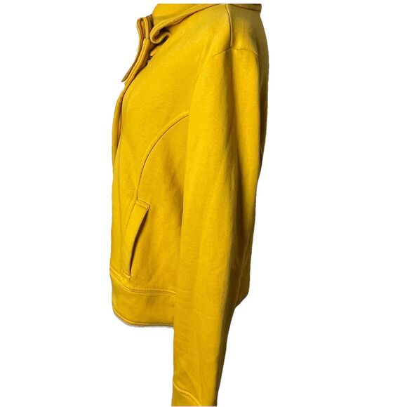 Charlotte Russe Women’s Mustard Yellow Fleece Button Up Jacket Coat Sz XL - Picture 3 of 11